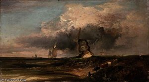 Old Mills On The Thames — Edward Charles Williams