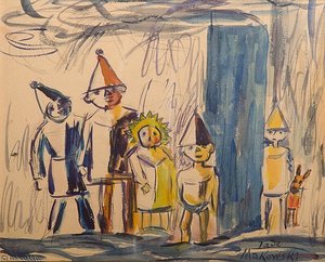 Fünf Stehende Kinder — Tadeusz Makowski