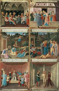 Paintings For The Armadio Degli Argenti (detail Lower Center — Fra Angelico