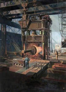 Steam Hammer And Ingot, Beardmore Forge, Glasgow — Cavendish Morton