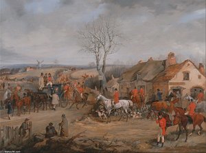 Unting Scene- The Meet — Henry Thomas Alken