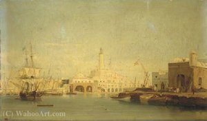 Vue Du Port D'alger, L'amiraute — Antoine Léon Morel-fatio