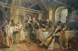 Kissing Ceremony — Konstantin Yegorovich Makovsky