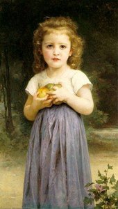 Little Girl Holding Apples — William-adolphe Bouguereau, Academicism