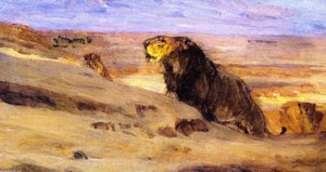 Lions In The Desert — Henry Ossawa Tanner