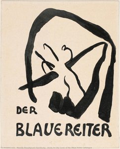 Studie Für Den Deckel Des Katalogs Des Blauen Reiters — Wassily Wassilyevich Kandinsky