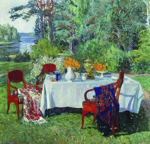 In Front Of The Terrace — Stanislav Zhukovsky