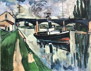The Seine Poissy — Maurice De Vlaminck