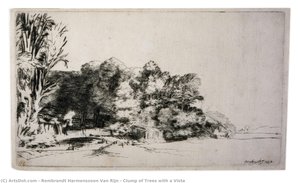 Clump Of Trees With A Vista — Rembrandt Van Rijn