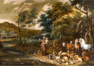 Saint Francis With The Animals — Willem Van Herp