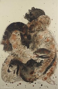 Sheep Shearer, (1958) — Reuven Rubin