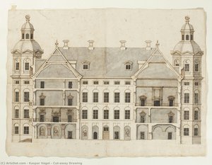 Cut-away Drawing — Kaspar Vogel, Baroque