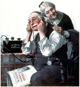 Radio Phone — Norman Rockwell