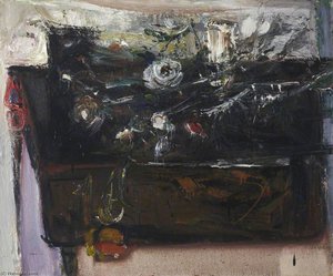 Roses On A Dark Table — Sir Robin Philipson