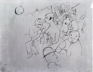 Café Am Rhein — George Grosz