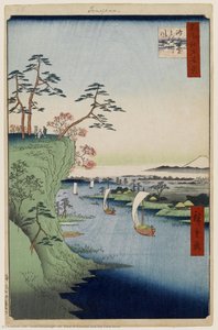 95. View Of Kōnodai And The Tone River — Ando Hiroshige