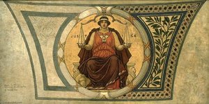 Study For Mosaic, Wisconsin State Capital, Justice — Kenyon Cox