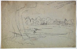View Of Twickenham On The Thames Taken Near Pope's Villa, England — Thomas Cole