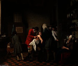Interior With A Surgeon And His Apprentice Attending To A Patient — Jan Josef Horemans The Elder