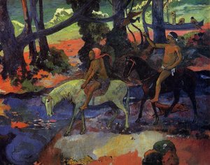 El Ford (también Conocido Como Vuelo) — Eugène Henri Paul Gauguin, Post-impressionism