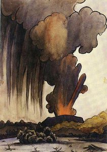 Erupting Volcano — Diego Rivera