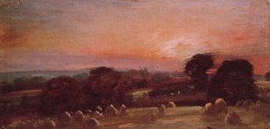 A Hayfield At East Bergholt — John Constable