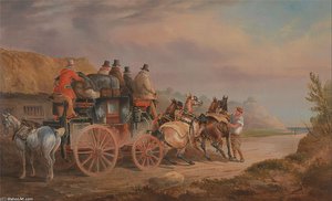 Mail Coaches On The Road- The `quicksilver' Devonport — Charles Cooper Henderson