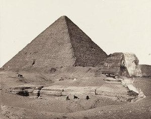 The Sphinx And Great Pyramid, Gezah — Francis Frith