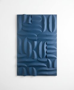 Sculptural Wood Wall Art – Modern Geometric Relief