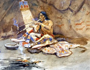 The Peace Pipe — Charles Marion Russell