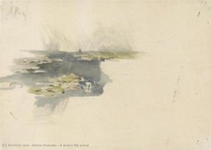A Water Lily Pond — Anton Romako