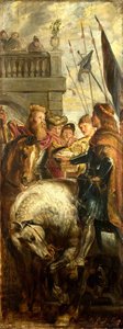 Kings Clothar And Dagobert Dispute With A Herald — Peter Paul Rubens, Baroque Dynamism