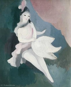 Léda Et Le Cygne (1925) — Marie Laurencin