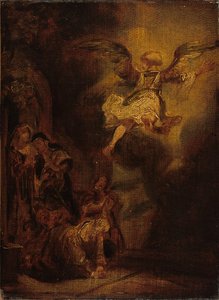 The Angel Leaving Tobias And His Family, After Rembrandt — Ричард Паркс Бонингон