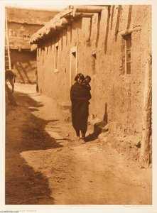 Zuni Street Scene — Edward Sheriff Curtis