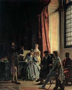 Michelangelo Reads His Poetry In The House Of Aldovrandi — Francesco Vinea