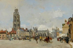View of the Market Place, Boston, Lincolnshire, Looking North