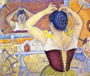 Woman Arranging Her Hair, Opus 227 (also Known As Arabesques For A Dressing Room) — Paul Signac