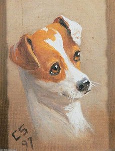 Dog's Head — Charles Spencelayh