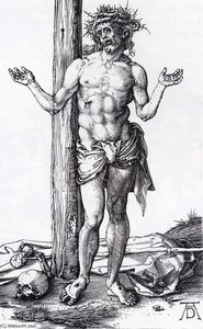 Schmerzensmann Mit Erhobenen Händen — Albrecht Dürer
