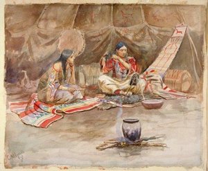 Two Indian Maidens — Charles Marion Russell