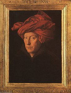 Ein Mann Mit Tuberkel (möglicherweise Ein Selbstporträt) — Jan Van Eyck