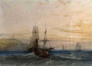 Shipping Off A Coast — Charles Bentley