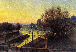 Paris, View of the Seine, Night
