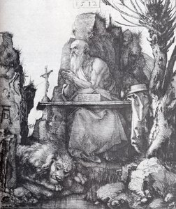 San Jerónimo Junto Al Sauce Pollard — Albrecht Dürer, Renacimiento Del Norte