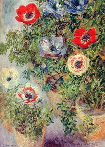 Still Life With Anemones — Claude Monet
