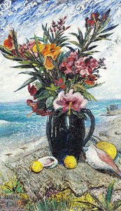 Still Life With Flowers By The Sea — David Davidovich Burliuk