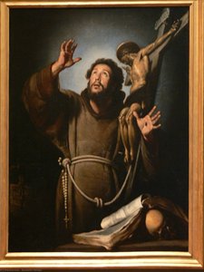 St.francis In Ecstasy — Bernardo Strozzi
