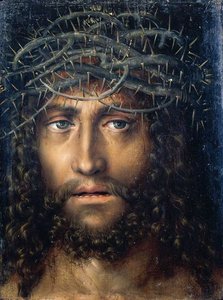Head Of Christ Crowned With Thorns — Lucas Cranach The Elder, Early Netherlandish Painting