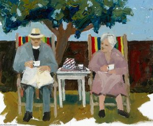 Grandparents Take Tea, August 1940 — Stephen Chaplin